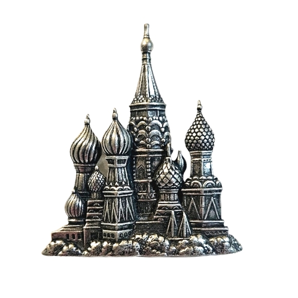 Vintage Brooch St Basil's Cathedral Church - Picture 1 of 12